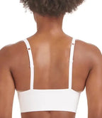 Seamless Scoop-Neck Lounge Bra with Soft Cotton Construction, Wire-Free Comfort and Wide Fixed Straps