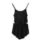 Women's Two-Piece Summer Pajama Set with Sleeveless Camisole Top and Matching Shorts, Solid-Color Lightweight Sleepwear Loungewear