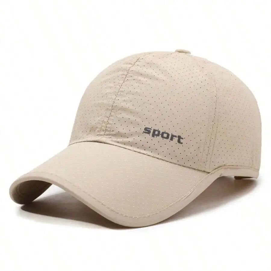 Men's Quick Dry Breathable Baseball Cap with Adjustable Fit for Outdoor Everyday Summer Wear