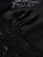 Lace Halter Neck Backless Bodysuit for Gothic Romance Alternative Fashion