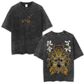 Dark Anime Goth Symbolic Art Oversized Washed Streetwear T-Shirt