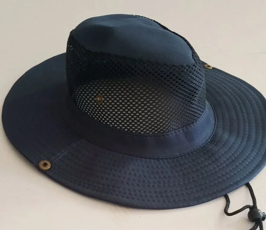 Breathable Mesh Boonie Sun Hat with Wide Brim for Hiking Fishing and Outdoor Travel