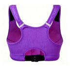 Dynamic Cutout Back Athletic Sports Bra with Wide Adjustable Straps
