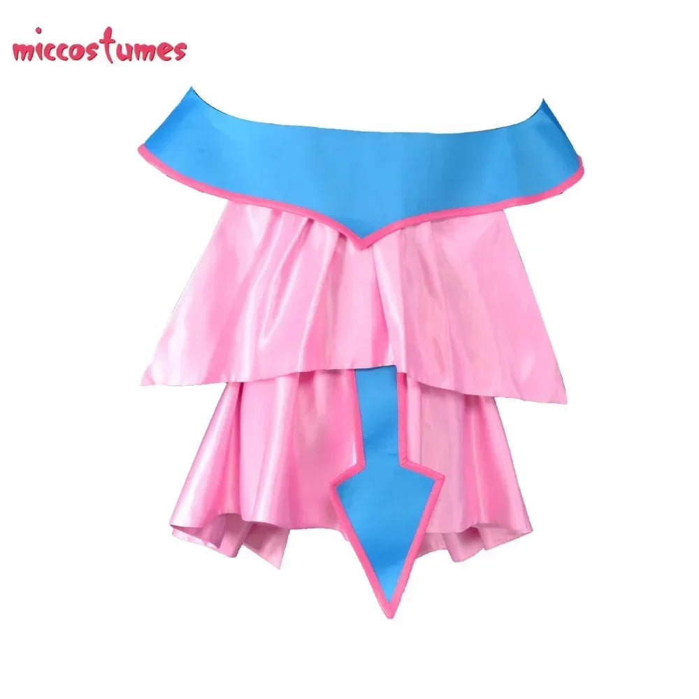 Women's Fantasy Inspired Dress Costume Set with Layered Skirt and Coordinated Hat Accessory