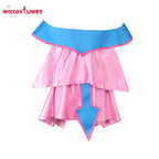 Women's Fantasy Inspired Dress Costume Set with Layered Skirt and Coordinated Hat Accessory