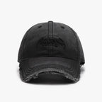 Vintage Distressed Embroidered Baseball Cap with Adjustable Fit for Contemporary Streetwear Fashion