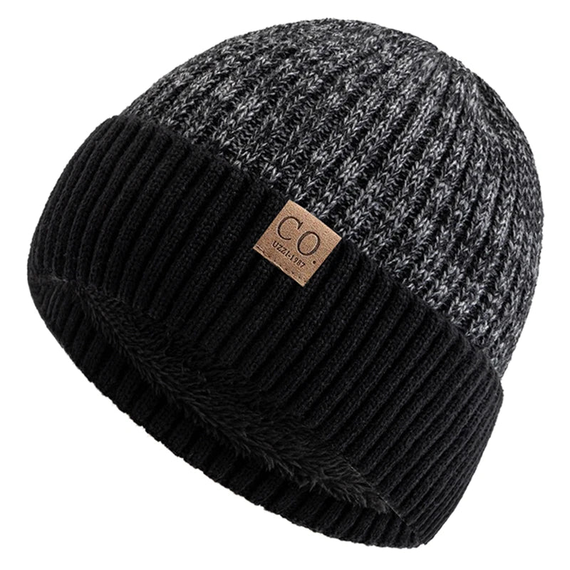 Fleece Lined Knit Beanie with Wind Resistant Design for Everyday Outdoor Winter Comfort