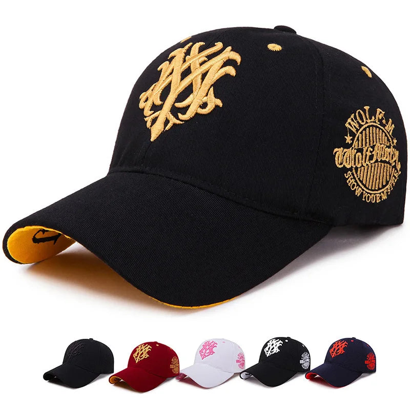 Structured Embroidered Baseball Cap with Decorative Geometric Details for Contemporary Streetwear Fashion