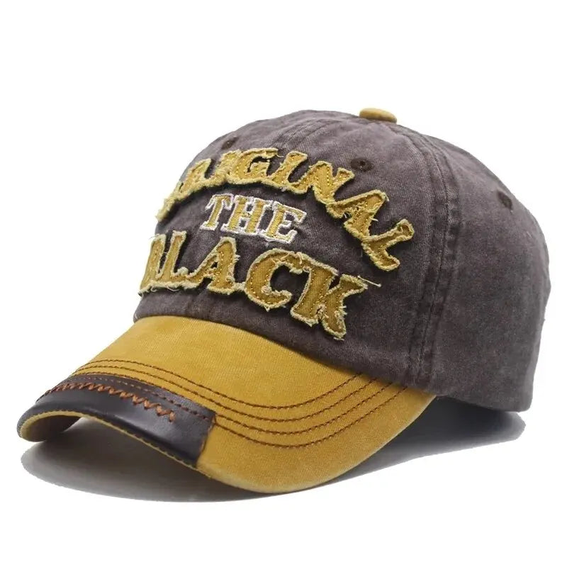 Unisex Vintage Washed Baseball Cap with Embroidered Detail for Everyday Casual Streetwear Style