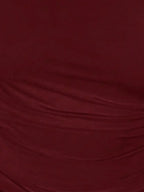 One Shoulder Knit Crop Top with Slim Fit Contemporary Summer Streetwear Style