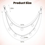 Star Pants Chain for Y2K Punk and Vintage Streetwear Styling