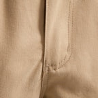 Men's Relaxed Fit Cotton Cargo Shorts with Elastic Waist and Utility Pocket Design