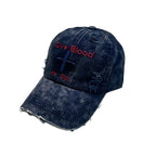 Vintage Washed Embroidered Baseball Cap Adjustable Curved Brim Casual Streetwear Hat