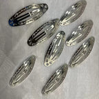 Vintage Oval Hair Clip Y2K Punk Minimalist Statement Side Accessory