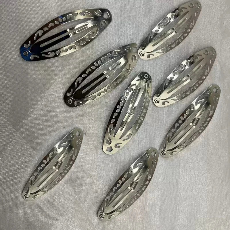 Vintage Oval Hair Clip Y2K Punk Minimalist Statement Side Accessory