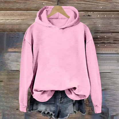 Oversized Minimalist Pullover Hoodie with Relaxed Fit for Everyday Casual Streetwear