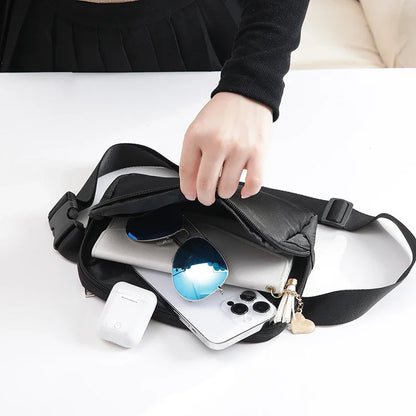 Waterproof Nylon Chest Bag with Adjustable Strap Large Capacity Design