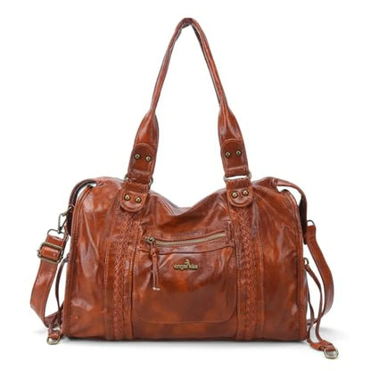 Oversized Vegan Leather Hobo Bag with Slouchy Everyday Shoulder Design