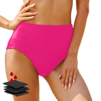 High-Waisted Solid Black Full-Coverage Brief Panty