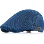 Breathable Mesh Ivy Flat Cap Adjustable Cotton Casual Vintage Driving Streetwear Hat