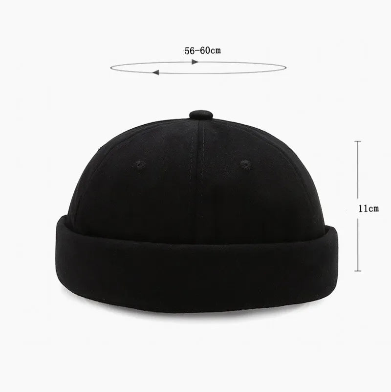 Minimalist Brimless Cotton Docker Beanie for Contemporary Streetwear Casual Everyday Fashion Style