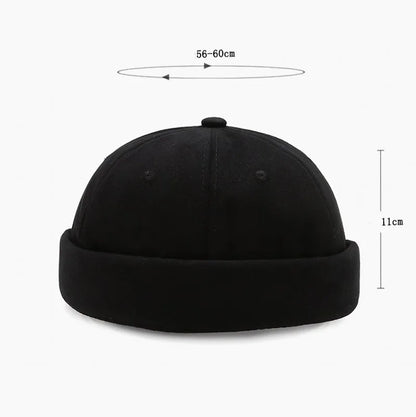 Minimalist Brimless Cotton Docker Beanie for Contemporary Streetwear Casual Everyday Fashion Style