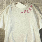 Minimalist Streetwear Cotton T-Shirt with Delicate Graphic Detail and Contemporary Casual Fit