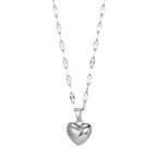 Layered Heart Pendant Necklace for Dark Feminine and Alternative Fashion