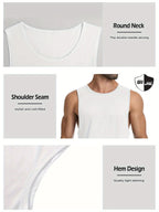 Artistic Cotton Tank Top with Retro Illustration Panels and Contemporary Streetwear Appeal