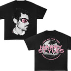 Oversized Portrait Graphic Streetwear T-Shirt with Double-Sided Retro Artwork Design