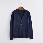 Women's Relaxed Open Front Knit Cardigan with Long Sleeve Everyday Silhouette