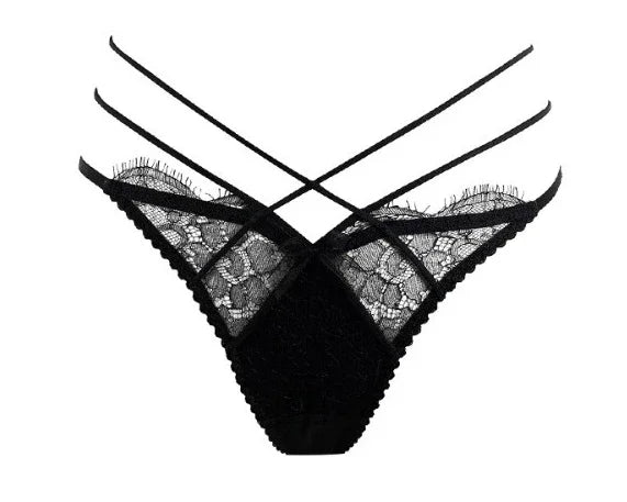Deep Crimson Sheer Mesh Underwire Lingerie Set with Architectural Strappy Chest Detailing