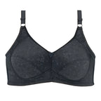 Full-Coverage Embossed Cup Bra with Smoothing Side Wings