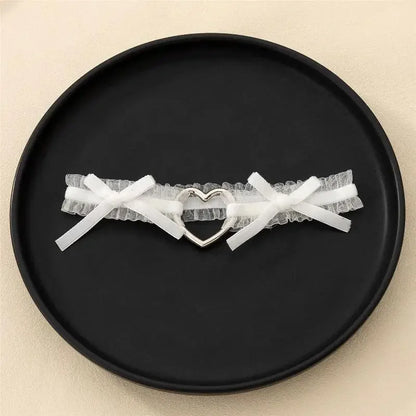 Lace Cross Heart Thigh Garter Gothic Alternative Fashion Accessory