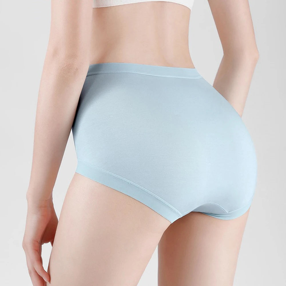 Five-Piece Pastel High-Waisted Modal Blend Brief Set