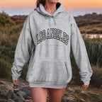 Oversized Collegiate Graphic Hoodie with Relaxed Fit for Everyday Streetwear