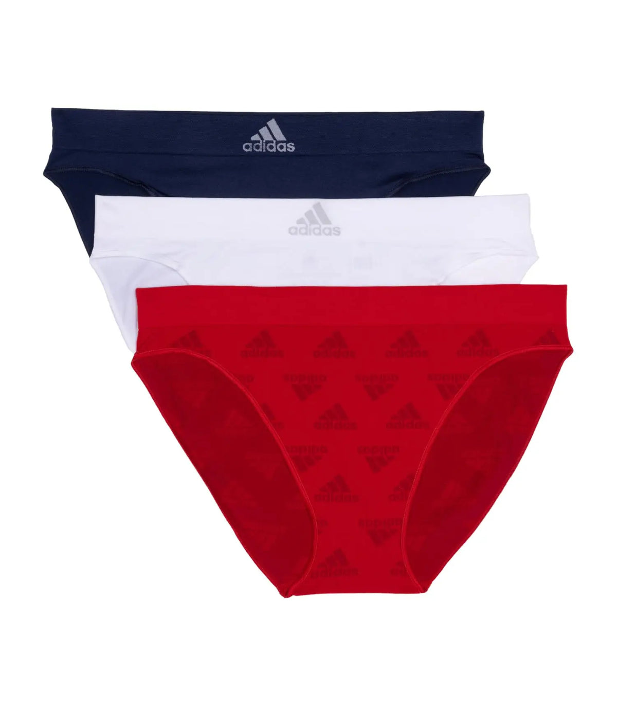 3-Piece Women’s Seamless Bikini Panties Set with Smooth-Looking Silhouette, Assorted Solid Colors and Minimal Everyday Design