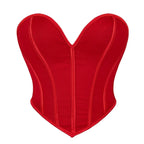 Strapless Corset Tube Top with Sculpted Panels and Backless Silhouette