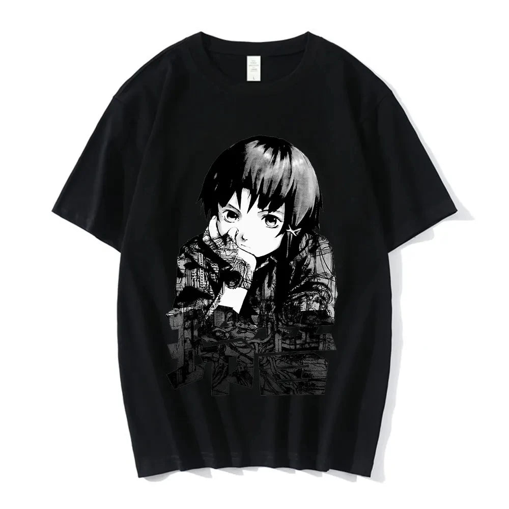 Dark Anime Portrait Oversized Goth Streetwear Graphic T-Shirt