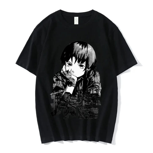 Dark Anime Portrait Oversized Goth Streetwear Graphic T-Shirt
