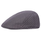 Breathable Plaid Ivy Flat Cap Adjustable Casual Vintage Streetwear Beret Hat