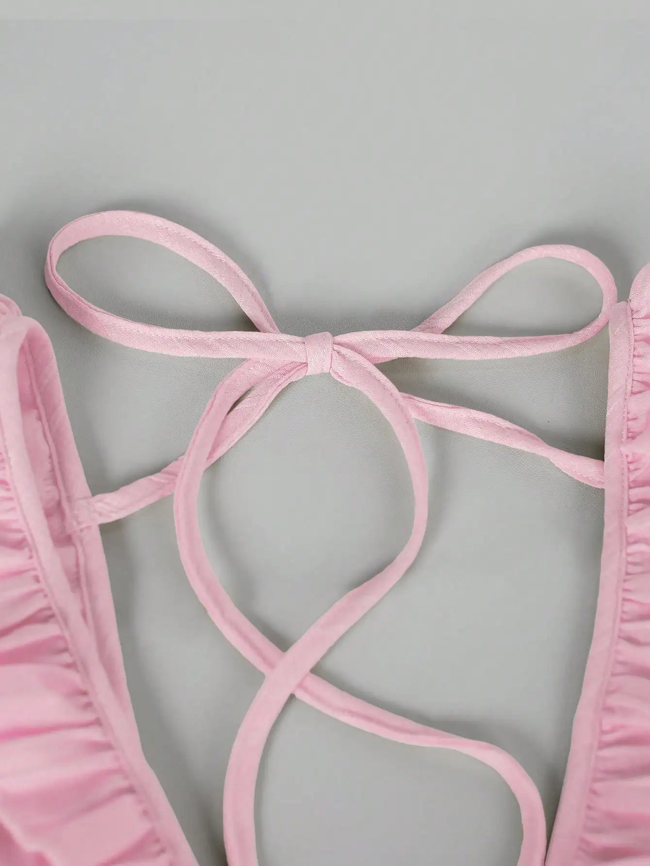Ruffle Strap A-Line Mini Dress with Elastic Waist Summer Vacation Silhouette