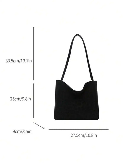 Large Capacity Printed Hobo Shoulder Bag with Relaxed Everyday Shape