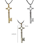 Vintage Skeleton Key Pendant Necklace With Gothic Alternative Statement Appeal