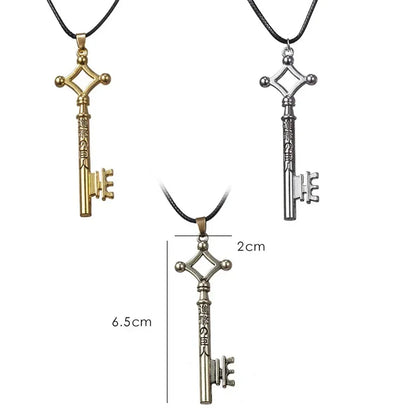 Vintage Skeleton Key Pendant Necklace With Gothic Alternative Statement Appeal