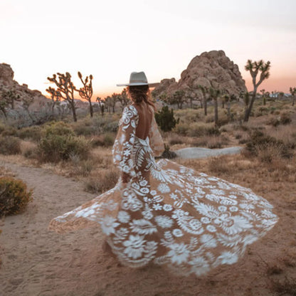 Ornate Embroidered Gothic Luxe Alternative Evening Gown