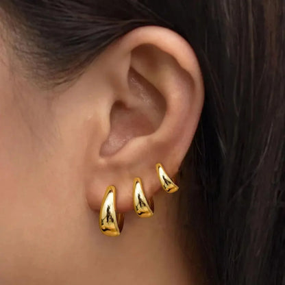 Minimalist Huggie Hoop Earring Set Alternative Everyday Fashion Jewelry
