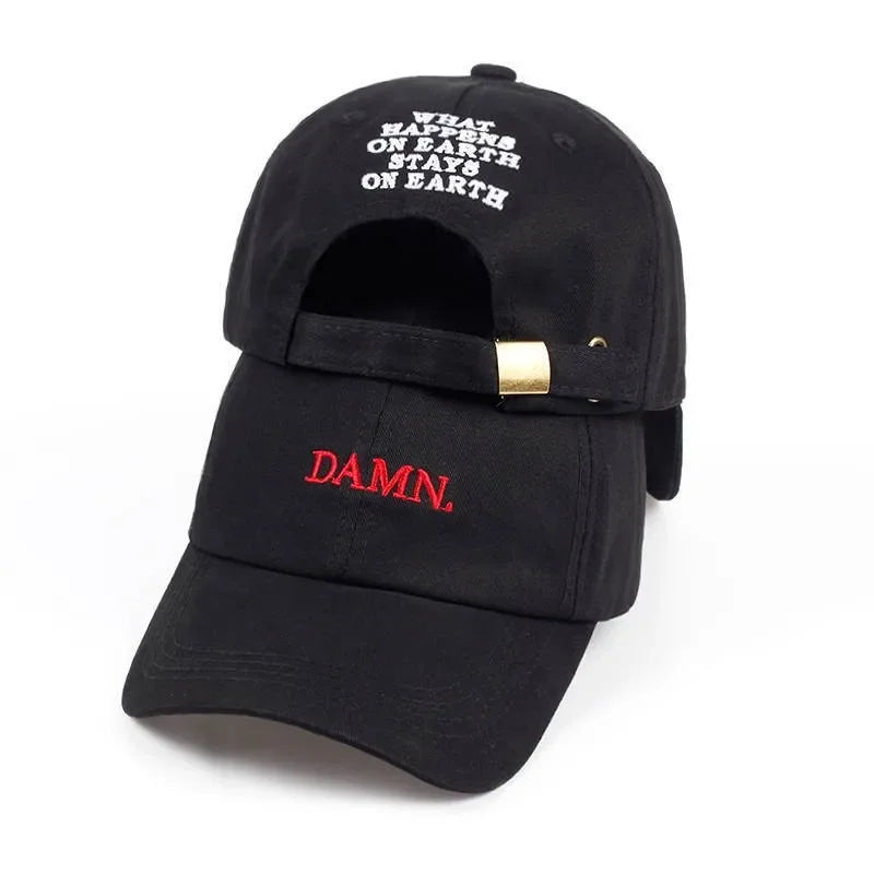 Unisex Embroidered Nylon Baseball Cap with Adjustable Fit for Casual Streetwear Style