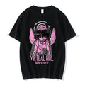 Virtual Anime Goth Oversized Alternative Streetwear Graphic Shirt