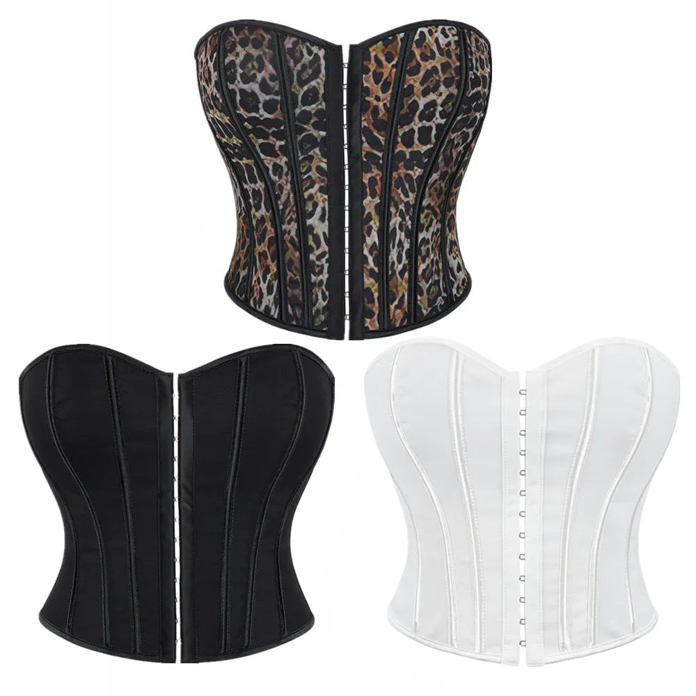 Strapless Corset Top with Structured Boning and Sculpted Waist Silhouette